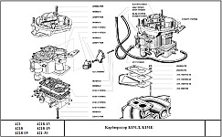 Карбюраторы К-151Л и К-151Е применялись на автомобилях УАЗ с двигателями УМЗ-421
