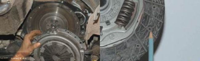 Демонтаж нажимного и ведомого дисков сцепления Нива Шевроле