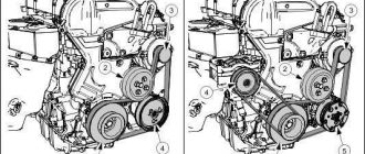 Схема ремня генератора Форд Фьюжн