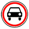 Движение механических транспортных средств запрещено - дорожный знак 3.3