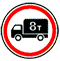 Движение грузовых автомобилей запрещено - дорожный знак 3.4