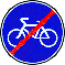 Конец велосипедной дорожки - дорожный знак 4.4.2