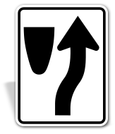 Keep Right Sign;