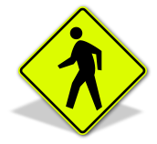 Pedestrian Crossing Sign;