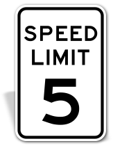 Speed Limit Sign;